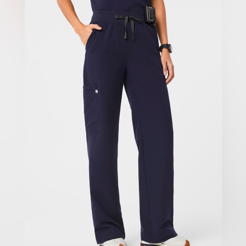 FIGS High Waisted Navy Isabel Wide Leg S Regular Length